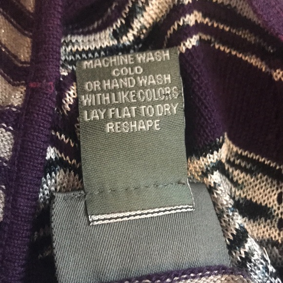 Vintage Dots Purple Shimmer Sweater Medium - Picture 6 of 7